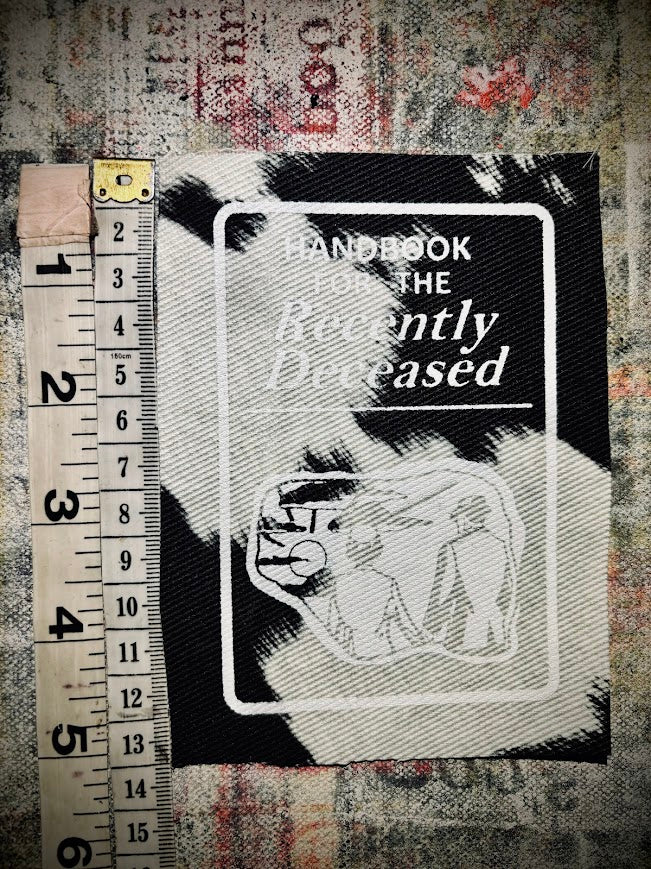 Handbook for the Recently Deceased Beetlejuice sew on patch