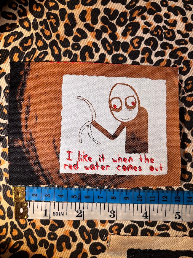 Salad Fingers sew on patch. I like it when the red water comes out