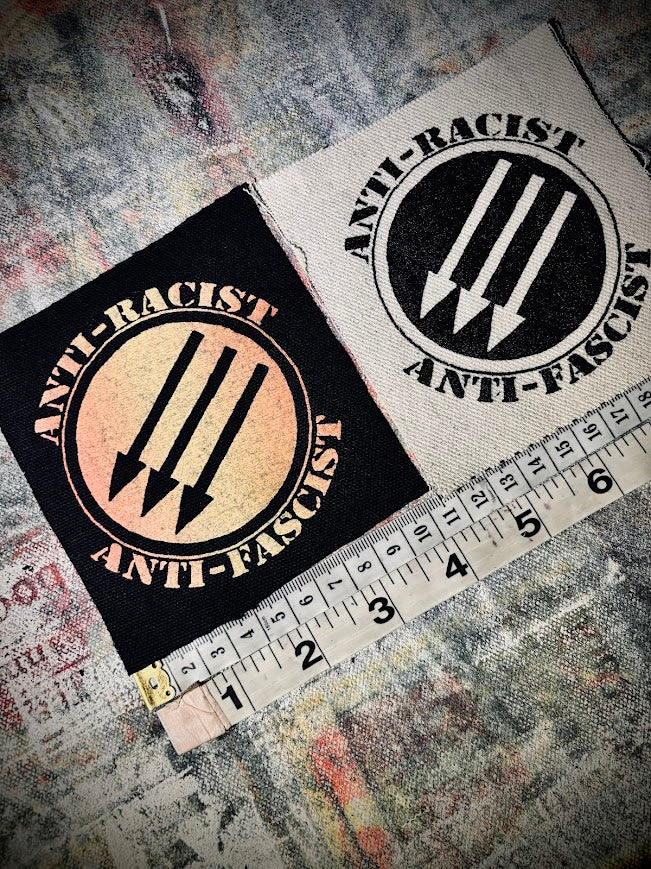 Three Arrows Iron Front anti-fascist anti-Nazi sew on patch