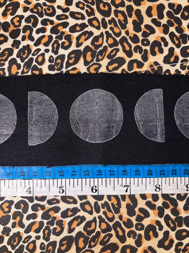 Full moon phases patch with a big ol' butt