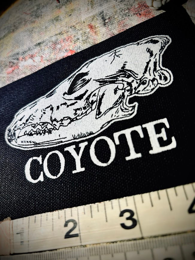 Coyote Skull sew on patch