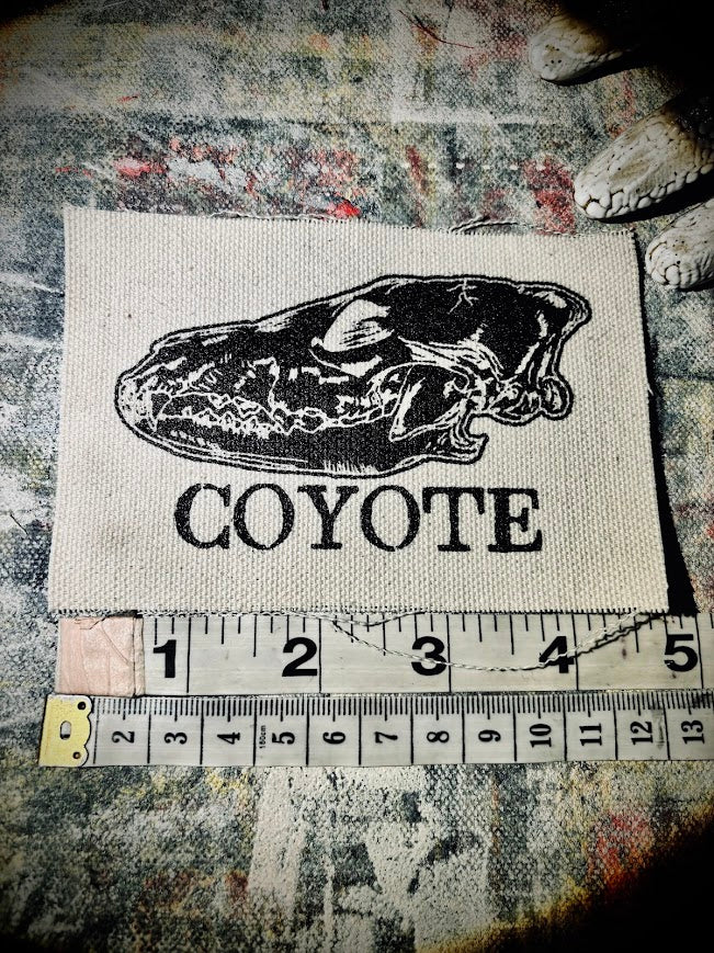 Coyote Skull sew on patch