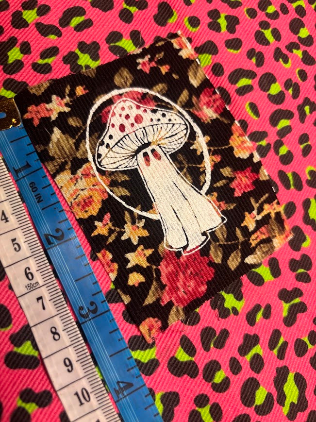 Tiny ghost mushroom patch