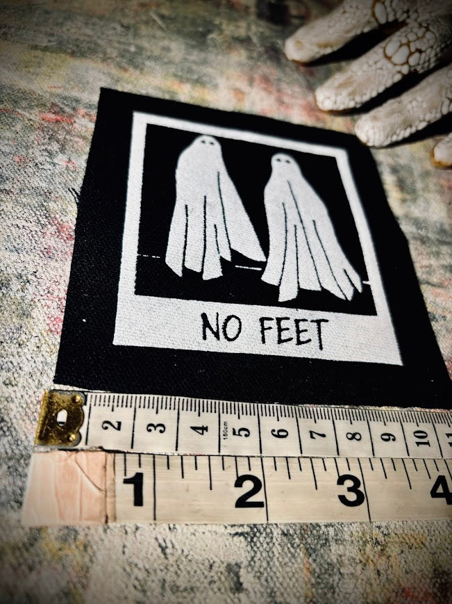 No Feet, sew on patch, from Beetlejuice