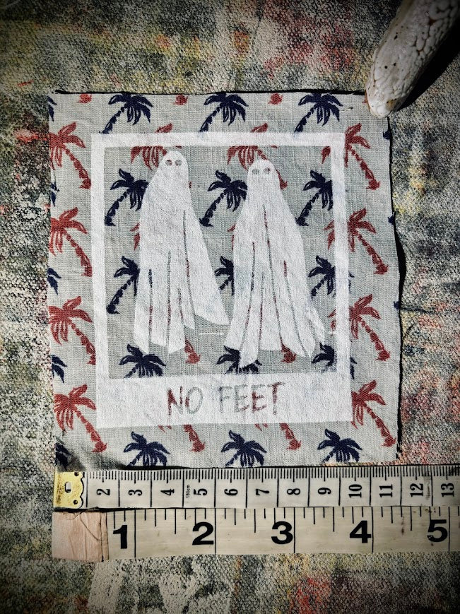 No Feet, sew on patch, from Beetlejuice