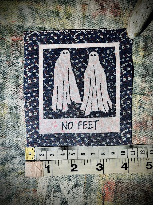 No Feet, sew on patch, from Beetlejuice