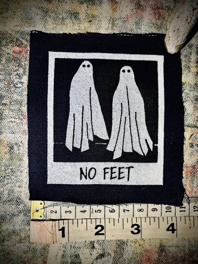 No Feet, sew on patch, from Beetlejuice