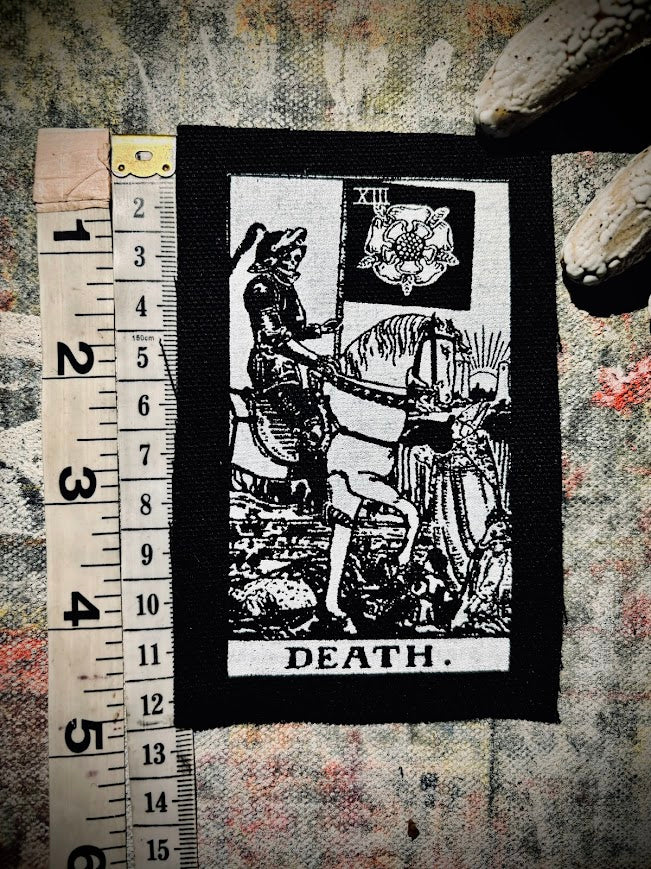 Death Tarot card sew on patch