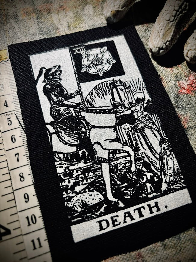 Death Tarot card sew on patch