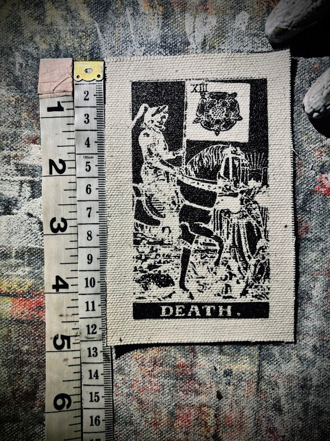 Death Tarot card sew on patch