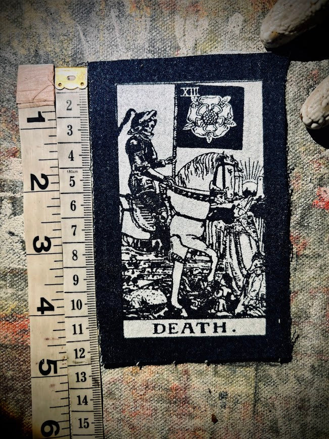 Death Tarot card sew on patch