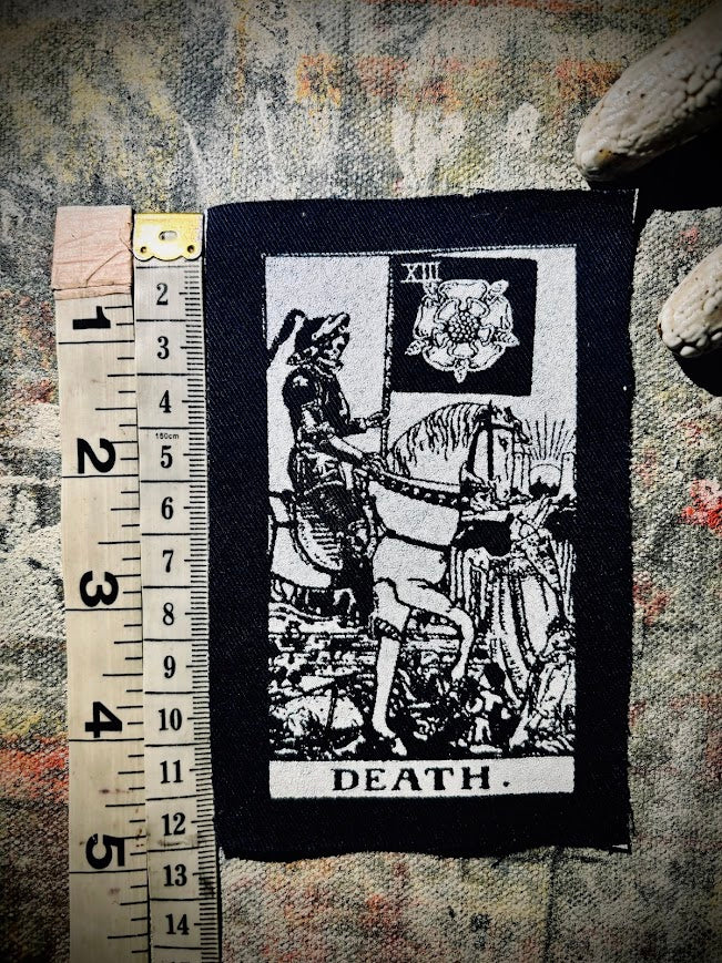 Death Tarot card sew on patch