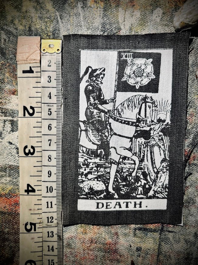 Death Tarot card sew on patch