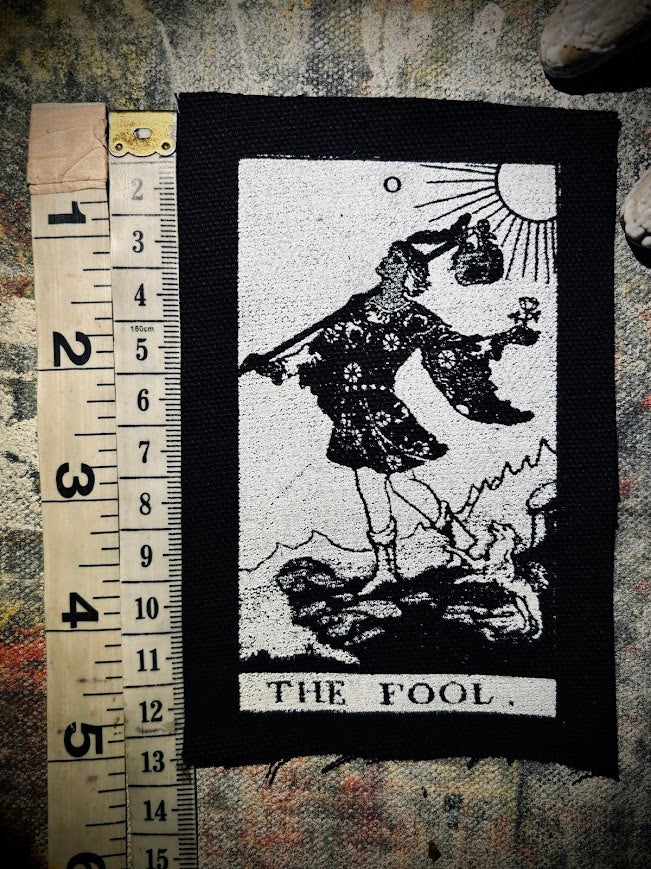 The Fool Tarot card sew on patch