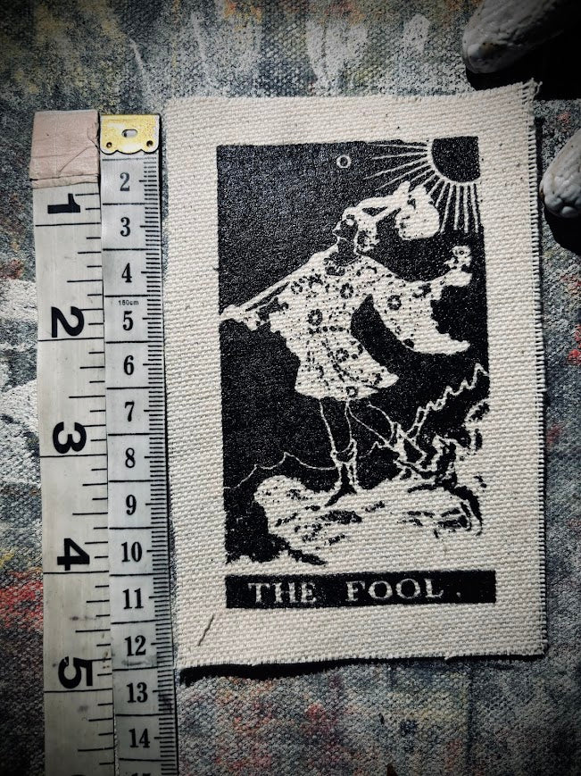 The Fool Tarot card sew on patch