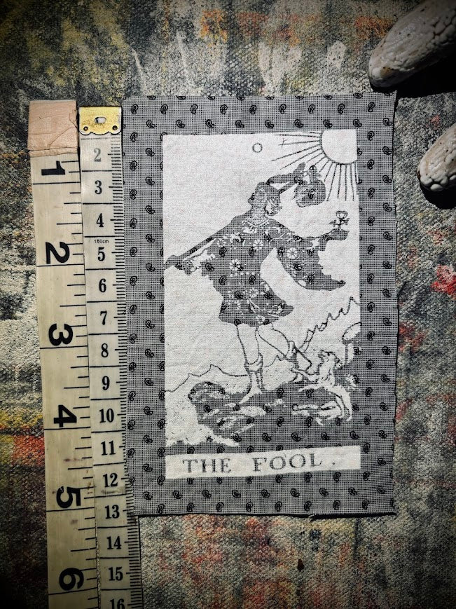 The Fool Tarot card sew on patch