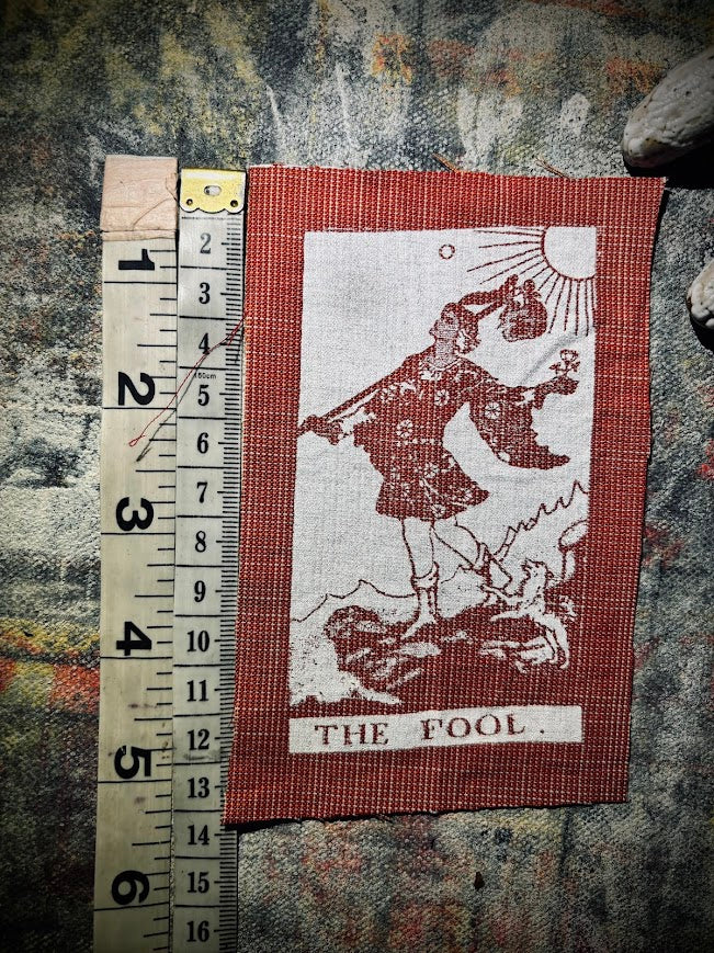 The Fool Tarot card sew on patch