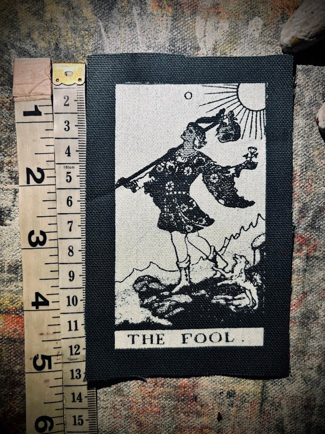 The Fool Tarot card sew on patch