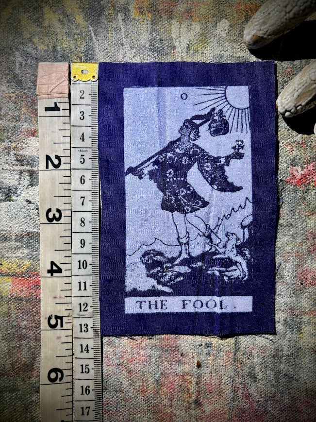 The Fool Tarot card sew on patch