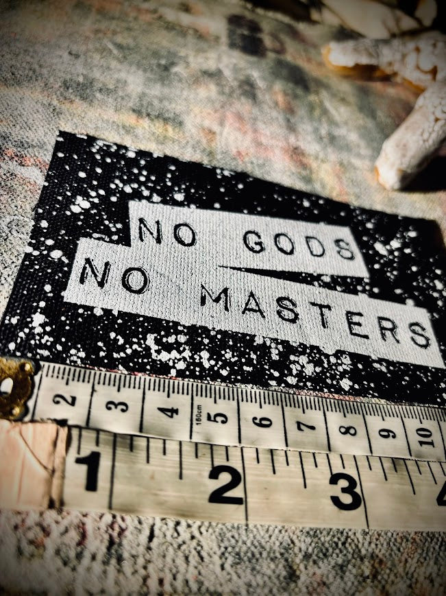 No Gods, No Masters sew on patch