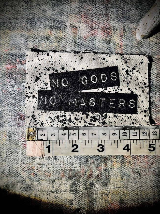 No Gods, No Masters sew on patch