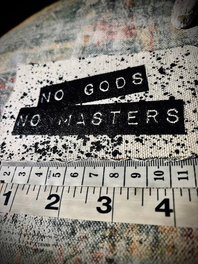 No Gods, No Masters sew on patch