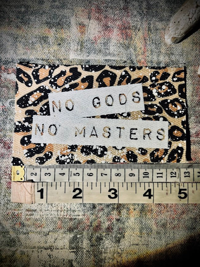 No Gods, No Masters sew on patch