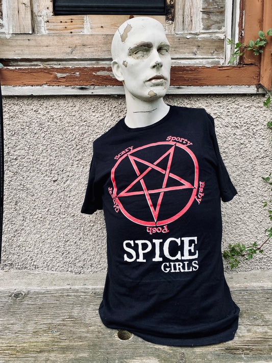 Satanic Spice Girls t-shirt.