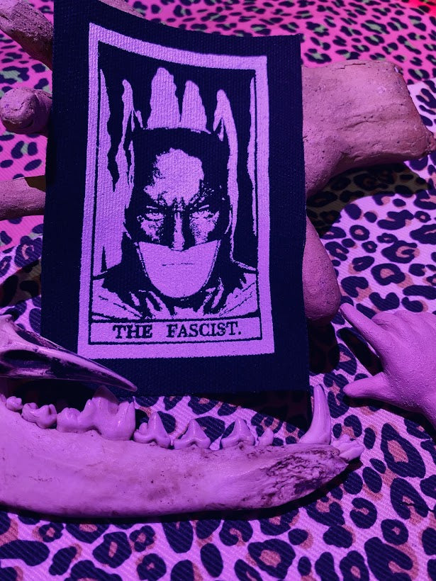 Batman "The Fascist" Tarot card sew on patch