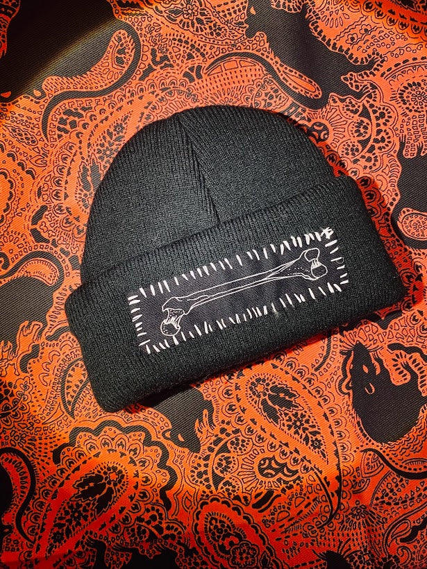 Toque with a patch sewn on it!!!! customizable!!!!!!