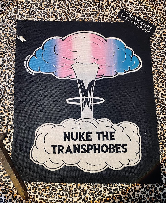 nuke the transphobes back patch