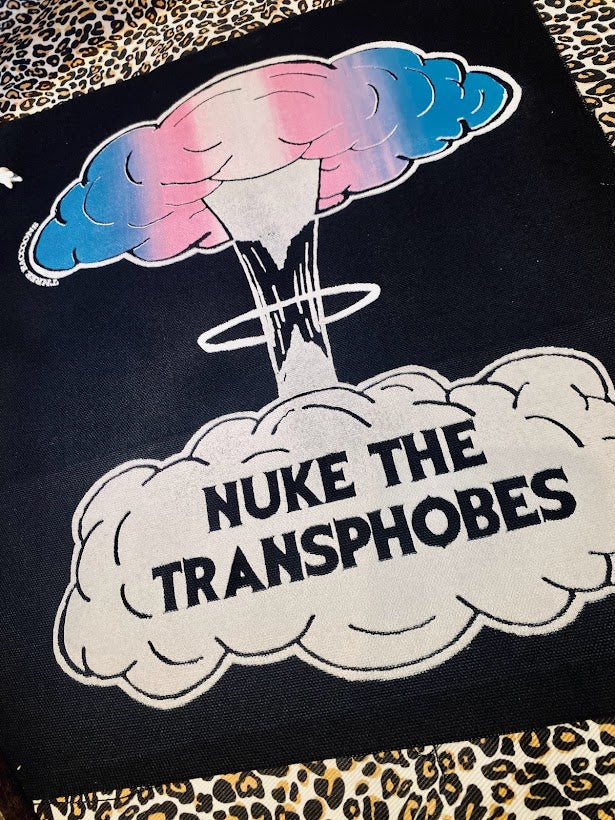 nuke the transphobes back patch