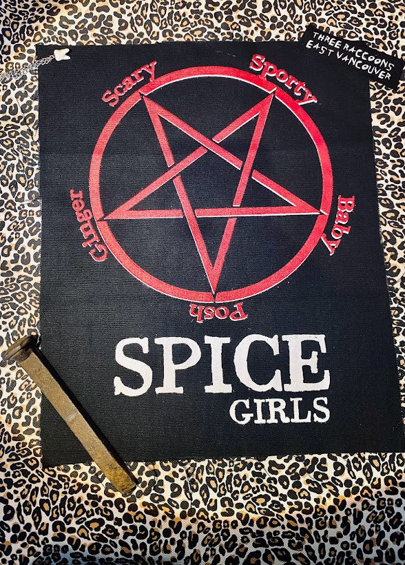 Satanic Goth Spice Girls large back patch