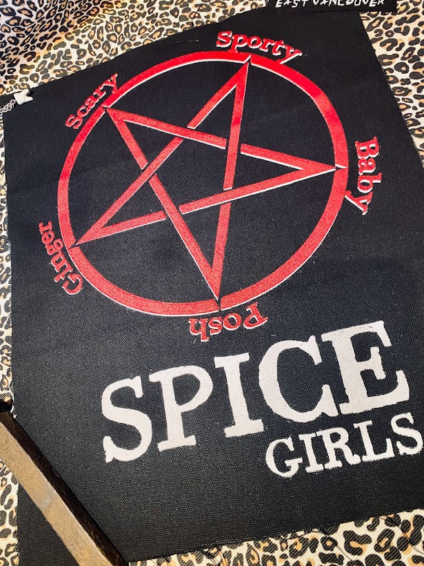 Satanic Goth Spice Girls large back patch